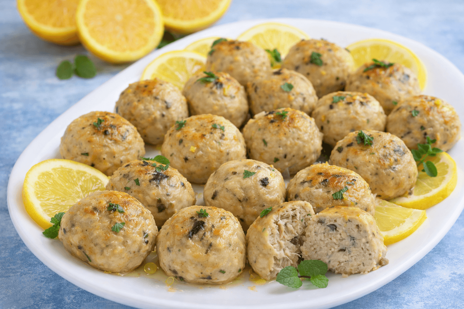 Polpette ricotta, tonno e limone