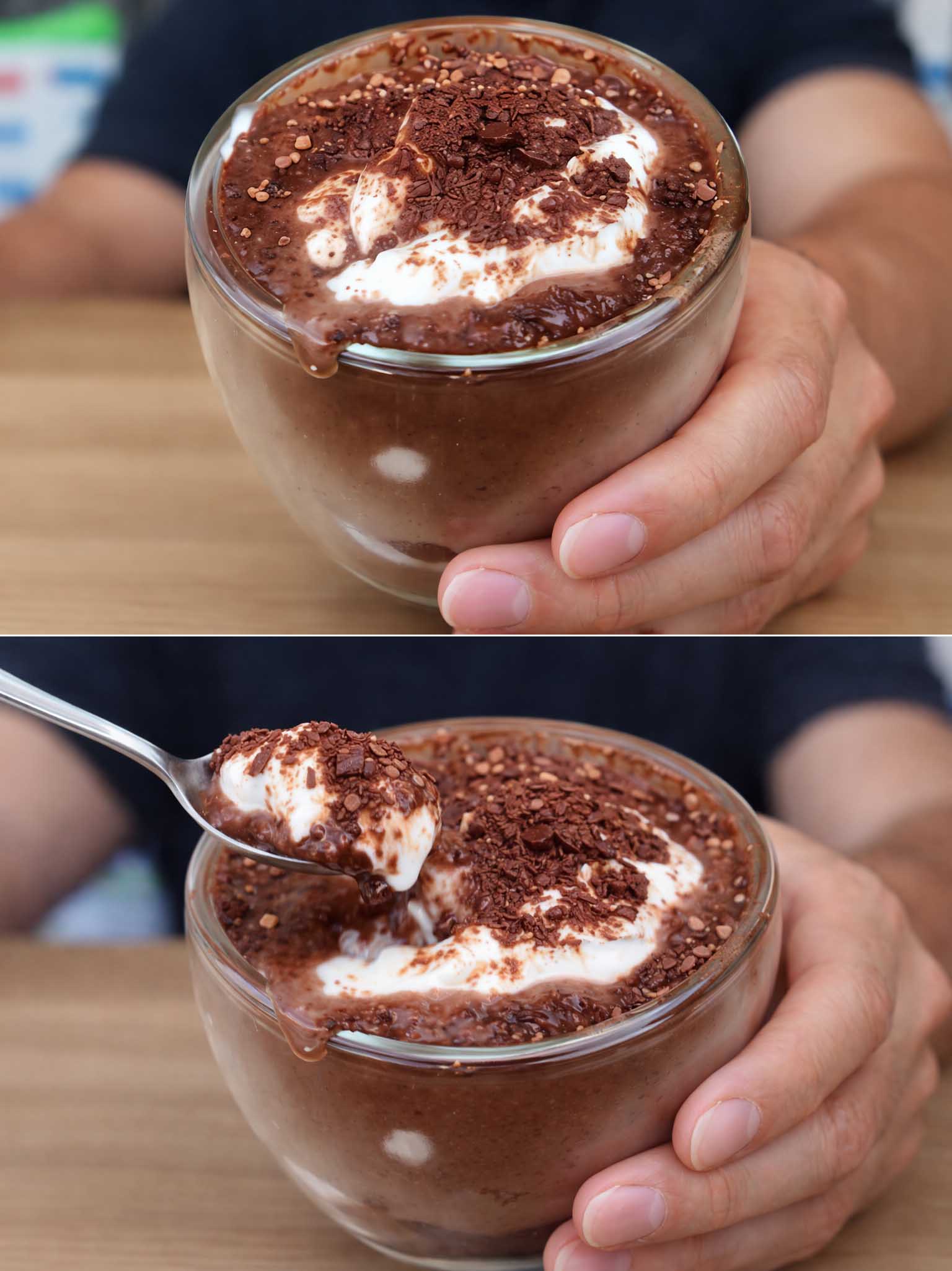 Dessert proteico al cioccolato