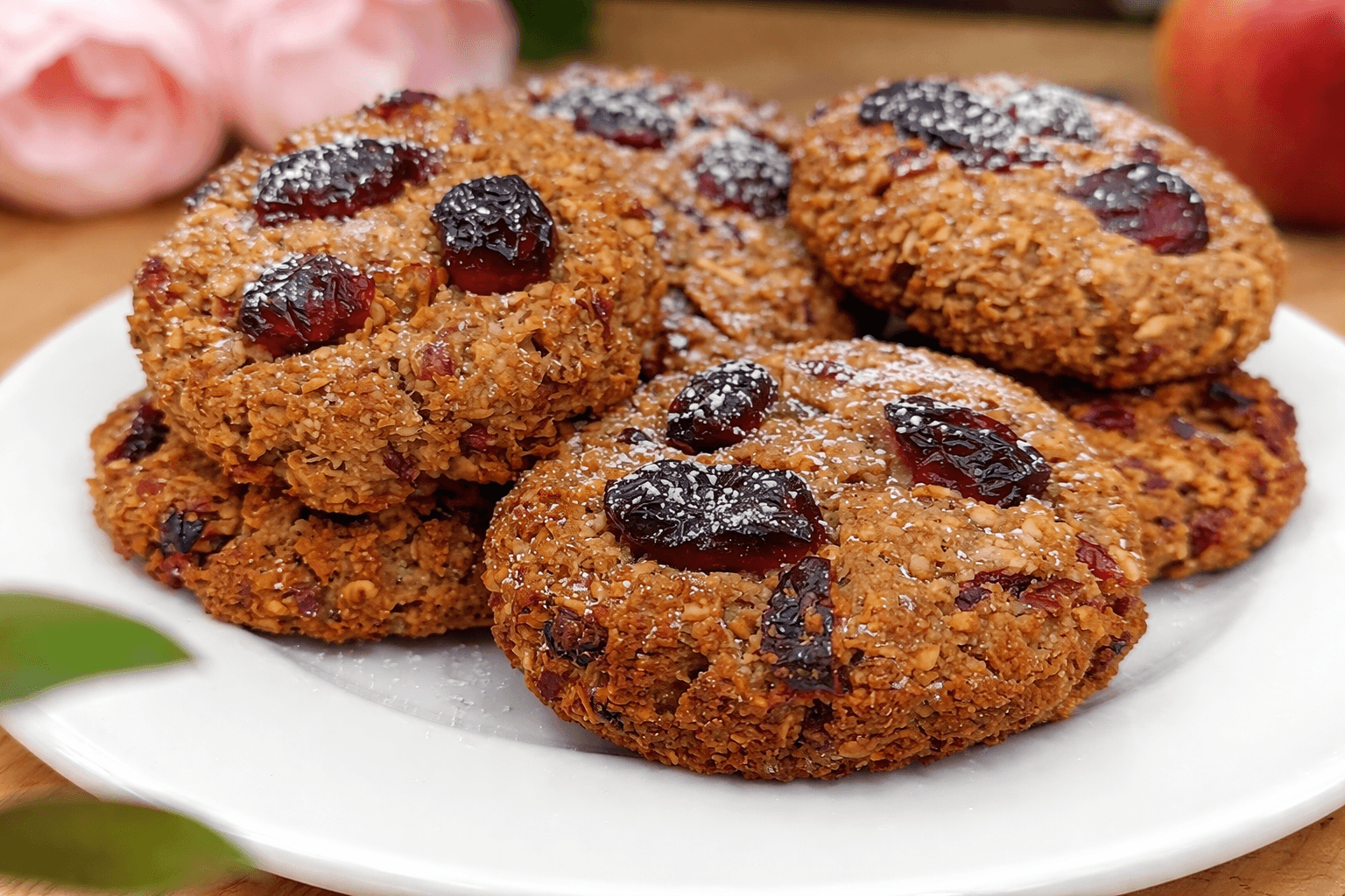 Biscotti di avena e mirtilli