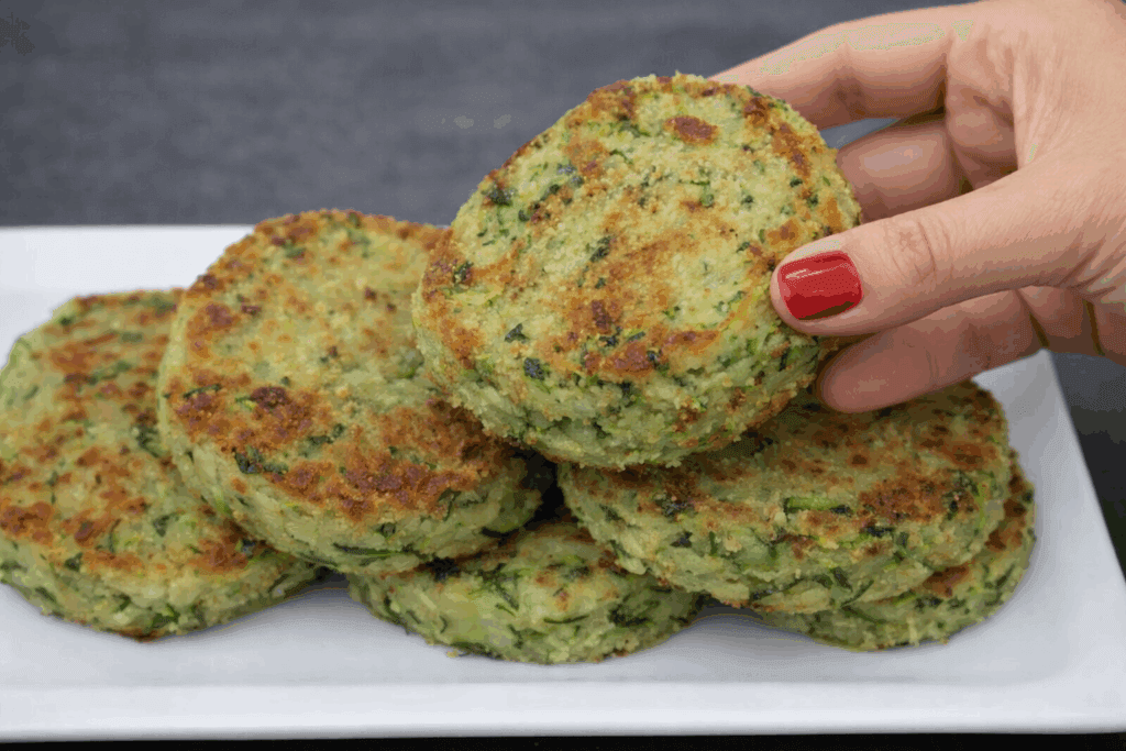 Niente fritti pesanti, questi burger di zucchine sono perfetti anche al forno: leggeri, morbidi dentro e croccanti fuori con solo 110 Kcal!
