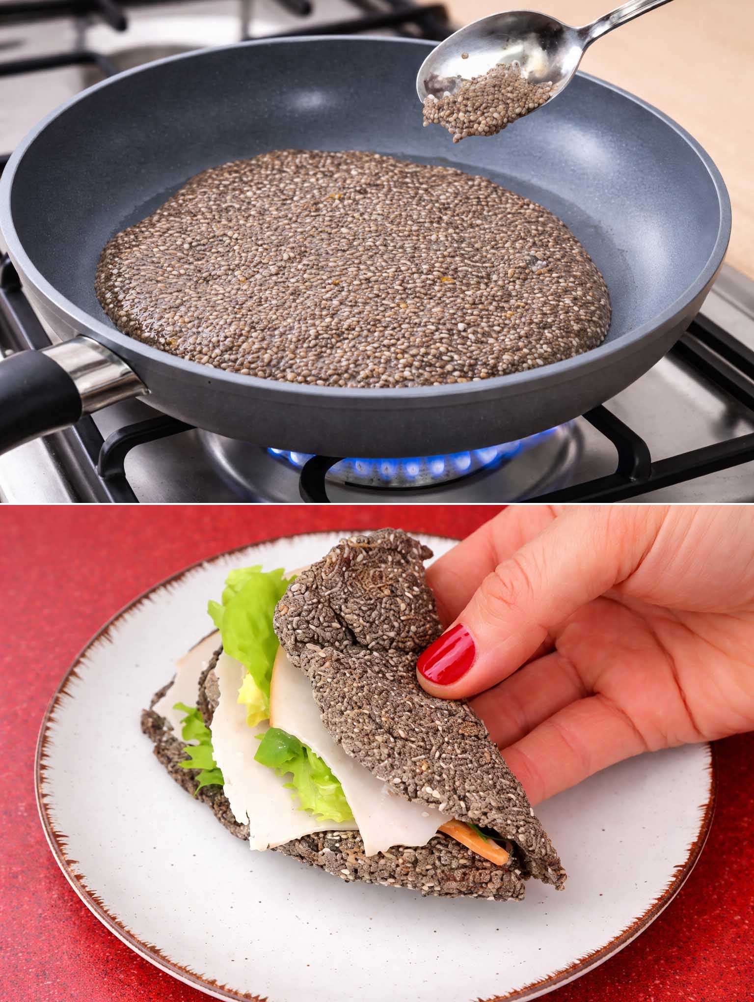 Piadina ai semi di chia