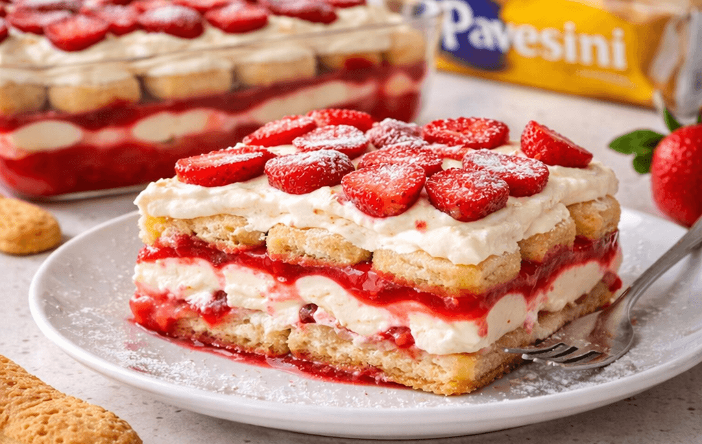 Tiramisù alle fragole light