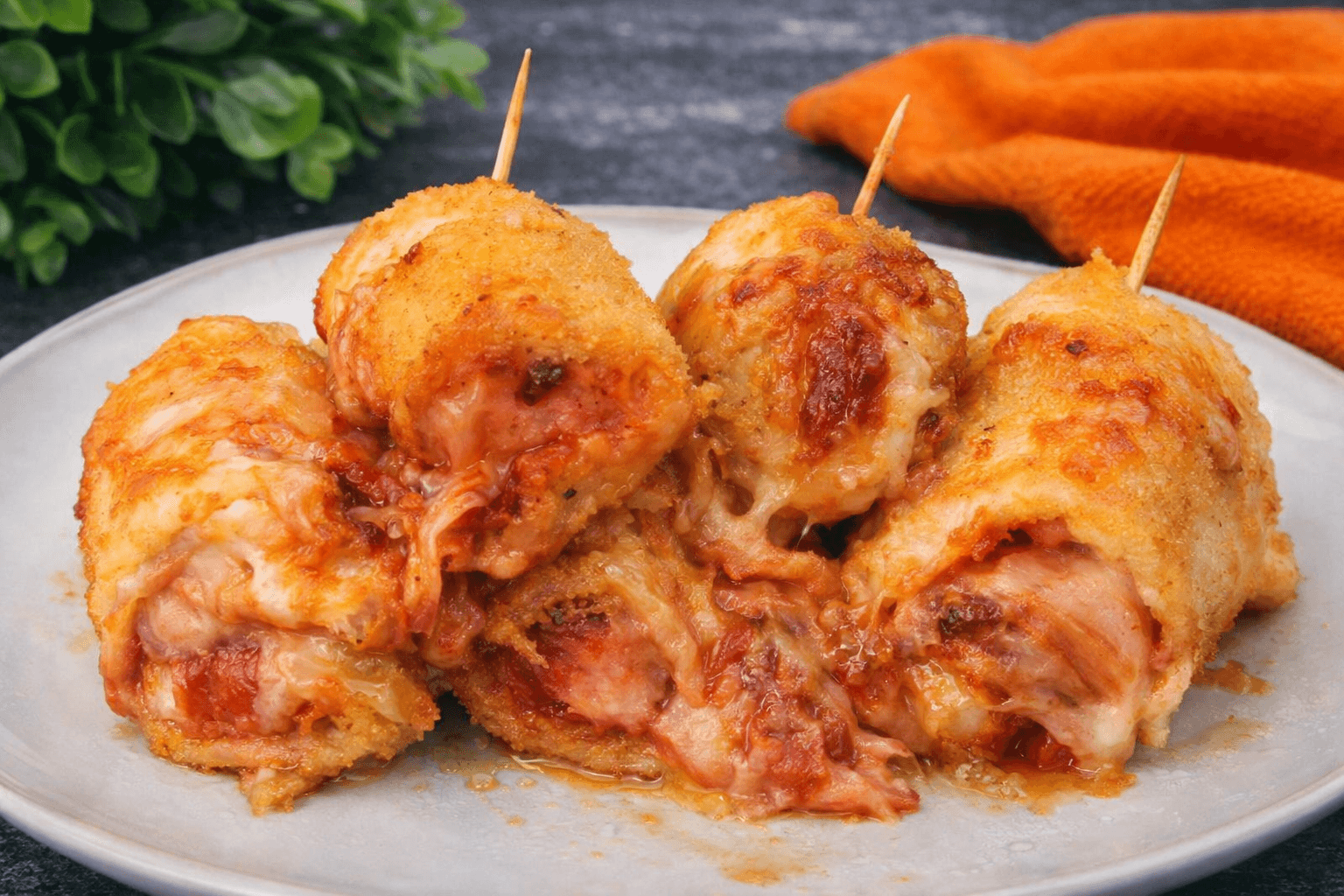Involtini di pollo alla pizzaiola
