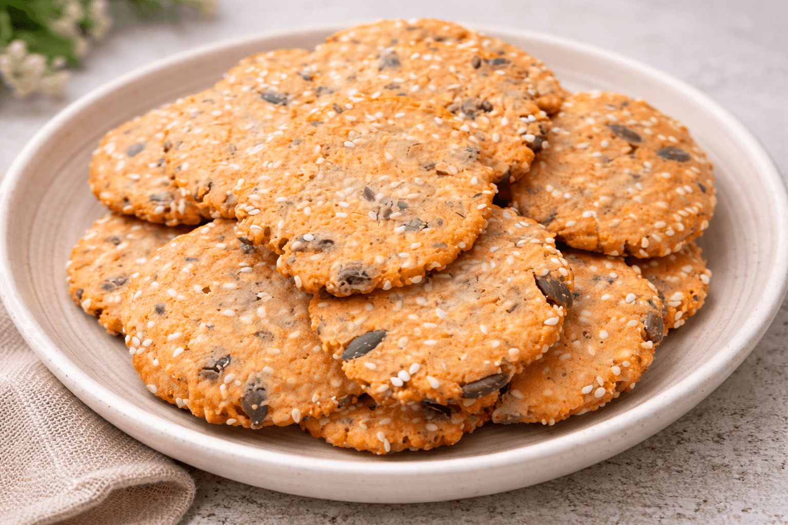 Cracker di lenticchie