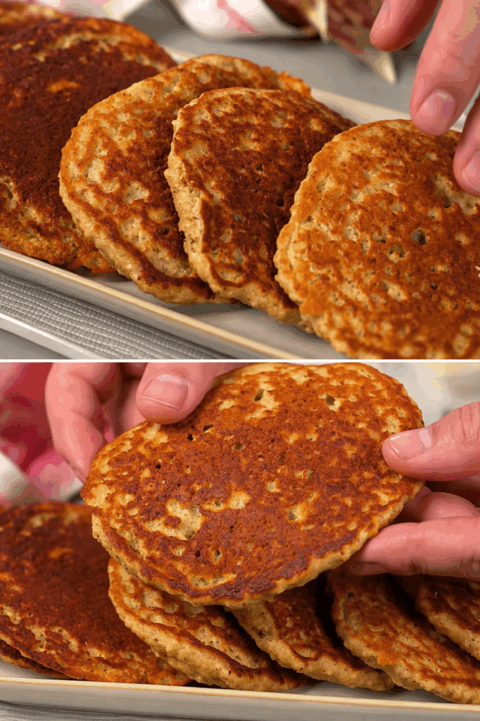 I pancake d’avena e banana che faccio al volo e alla fine vengono sempre meglio del previsto, e mi evitano la fame dopo un’ora!