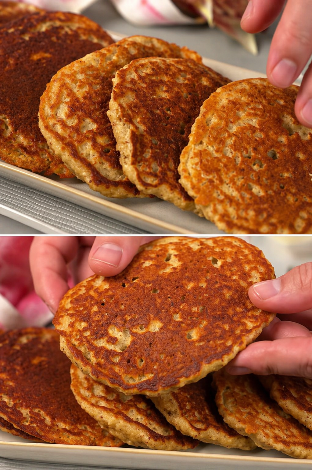 Pancake di avena e banana