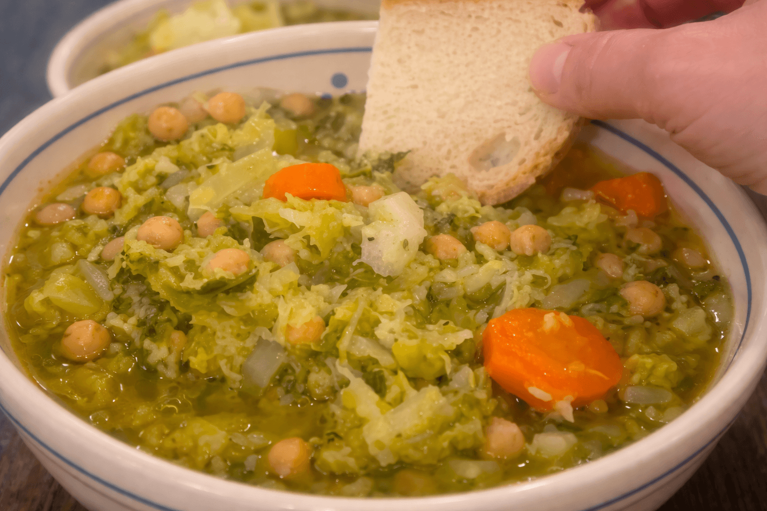Zuppa di ceci e verza