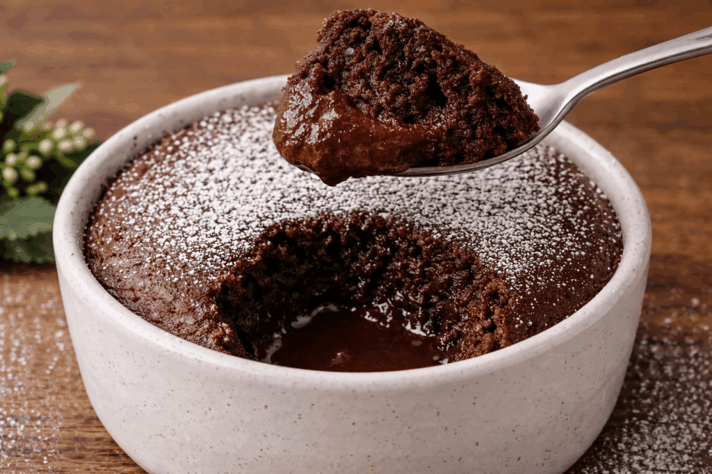 Dolce dell’ultima ora, mi era venuta voglia di cioccolato a tarda sera così ho fatto subito questo tortino sano e non me ne sono pentita con solo 180 Kcal!