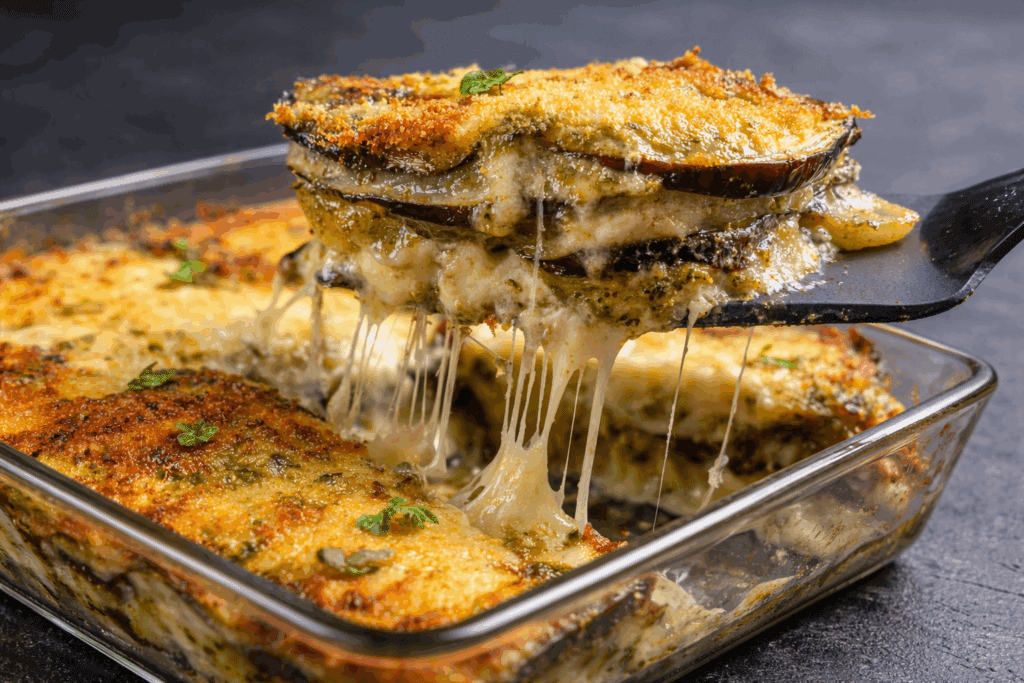 Altro che parmigiana fritta: queste melanzane al forno con pesto sono più leggere, super sazianti e croccanti sopra, morbide dentro!