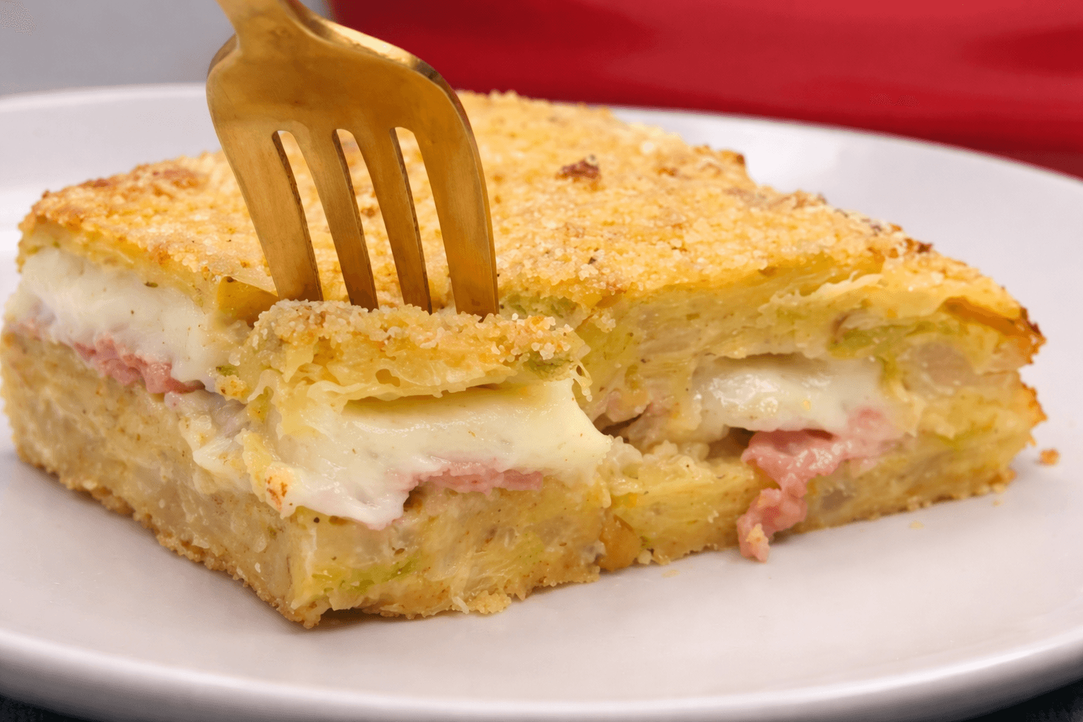 Sformato di cavolo e prosciutto