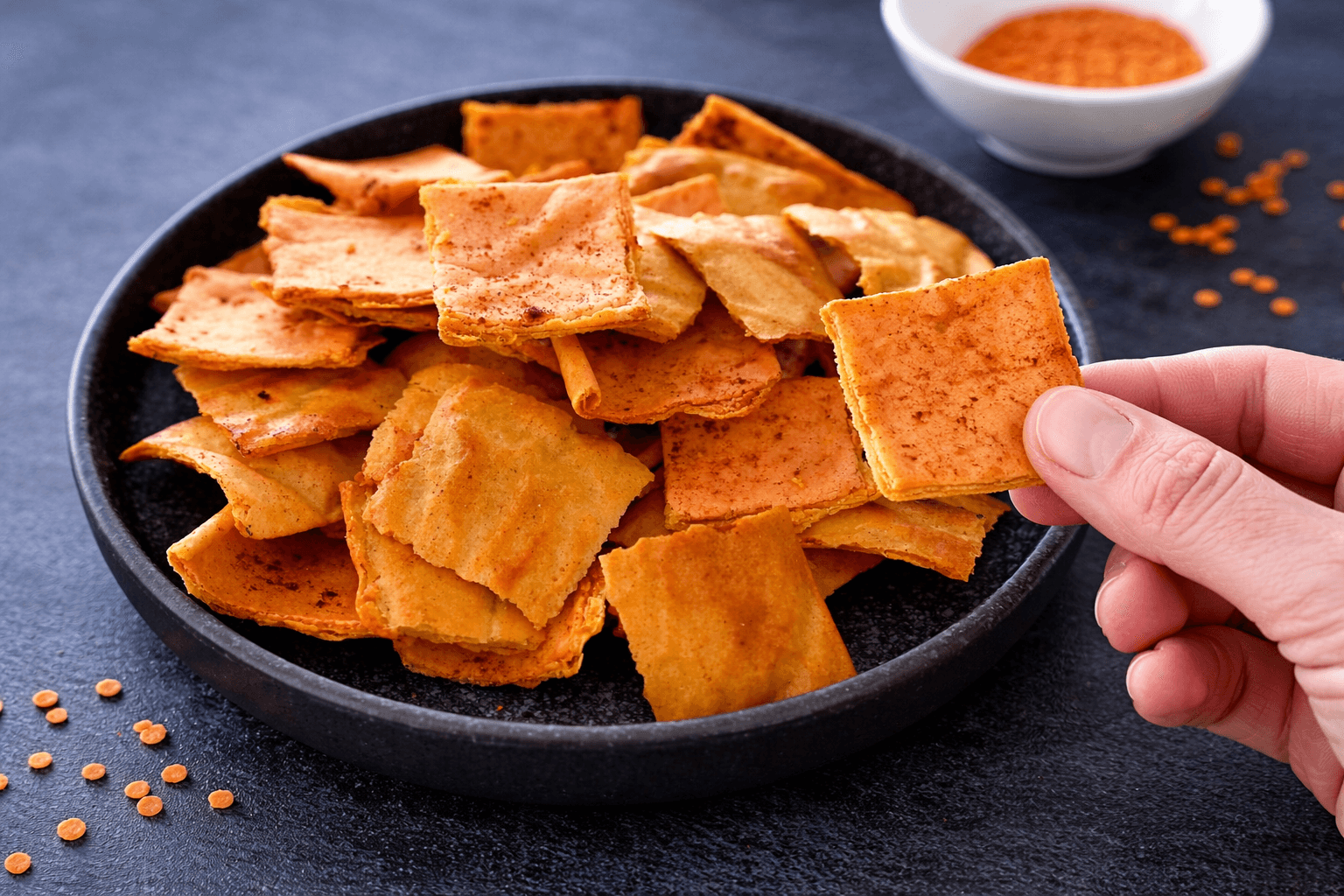 Crackers di lenticchie