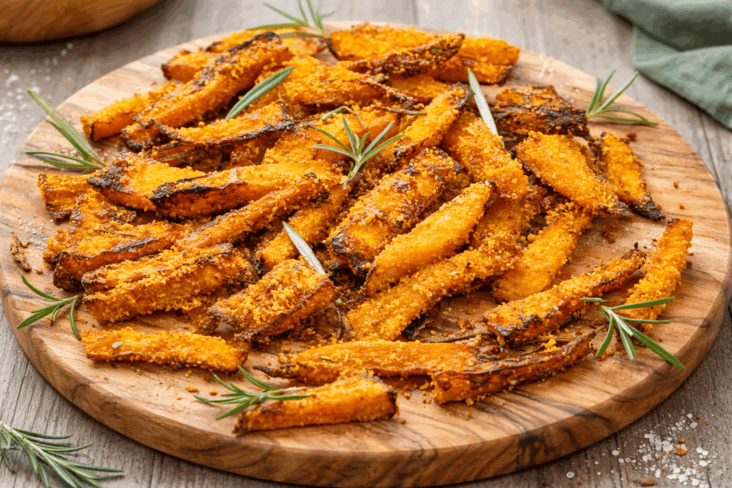 Zucca ricetta light: stick croccanti al forno (ipocalorici e senza grassi)