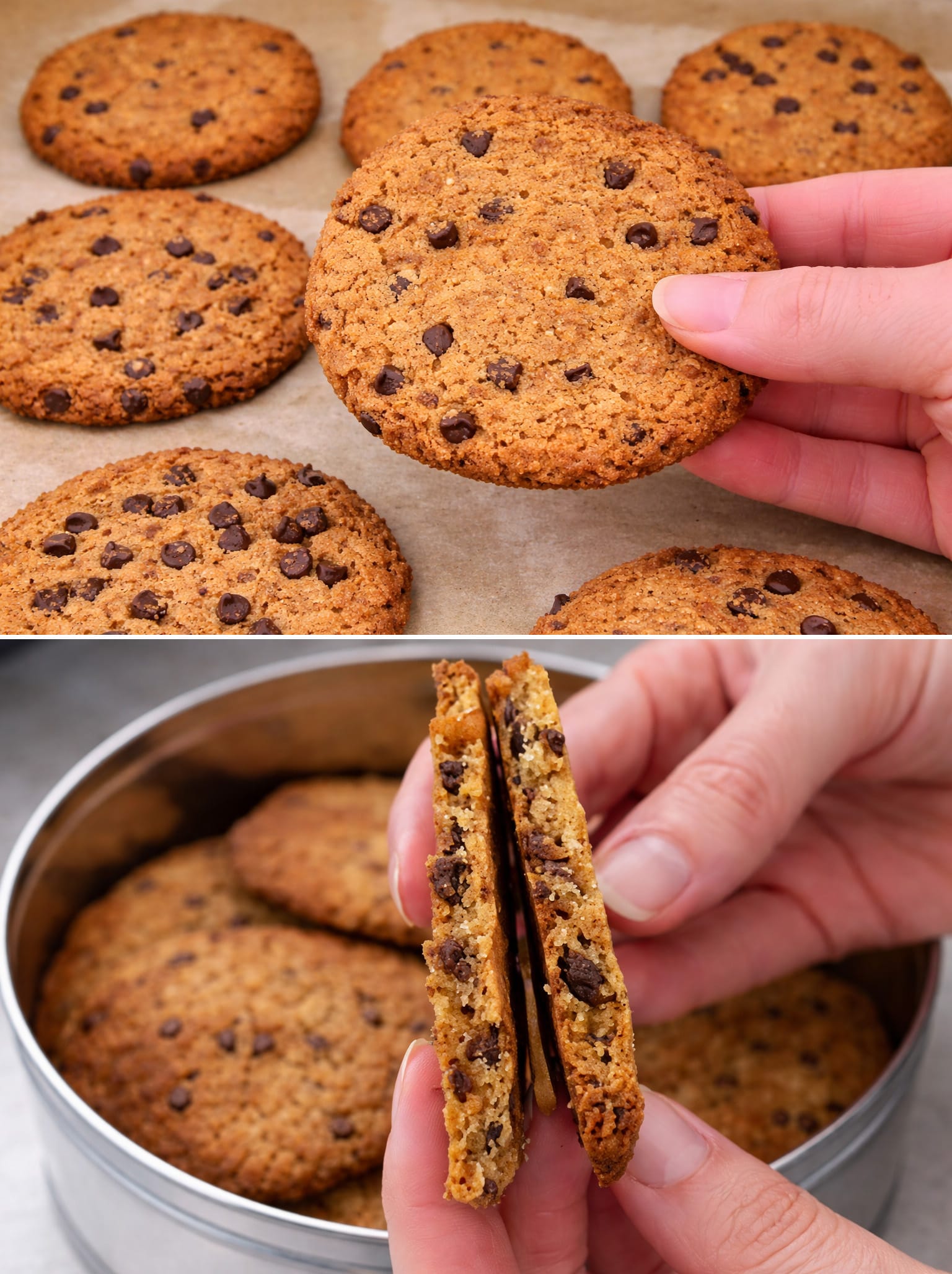 Biscotti di ceci con cioccolato