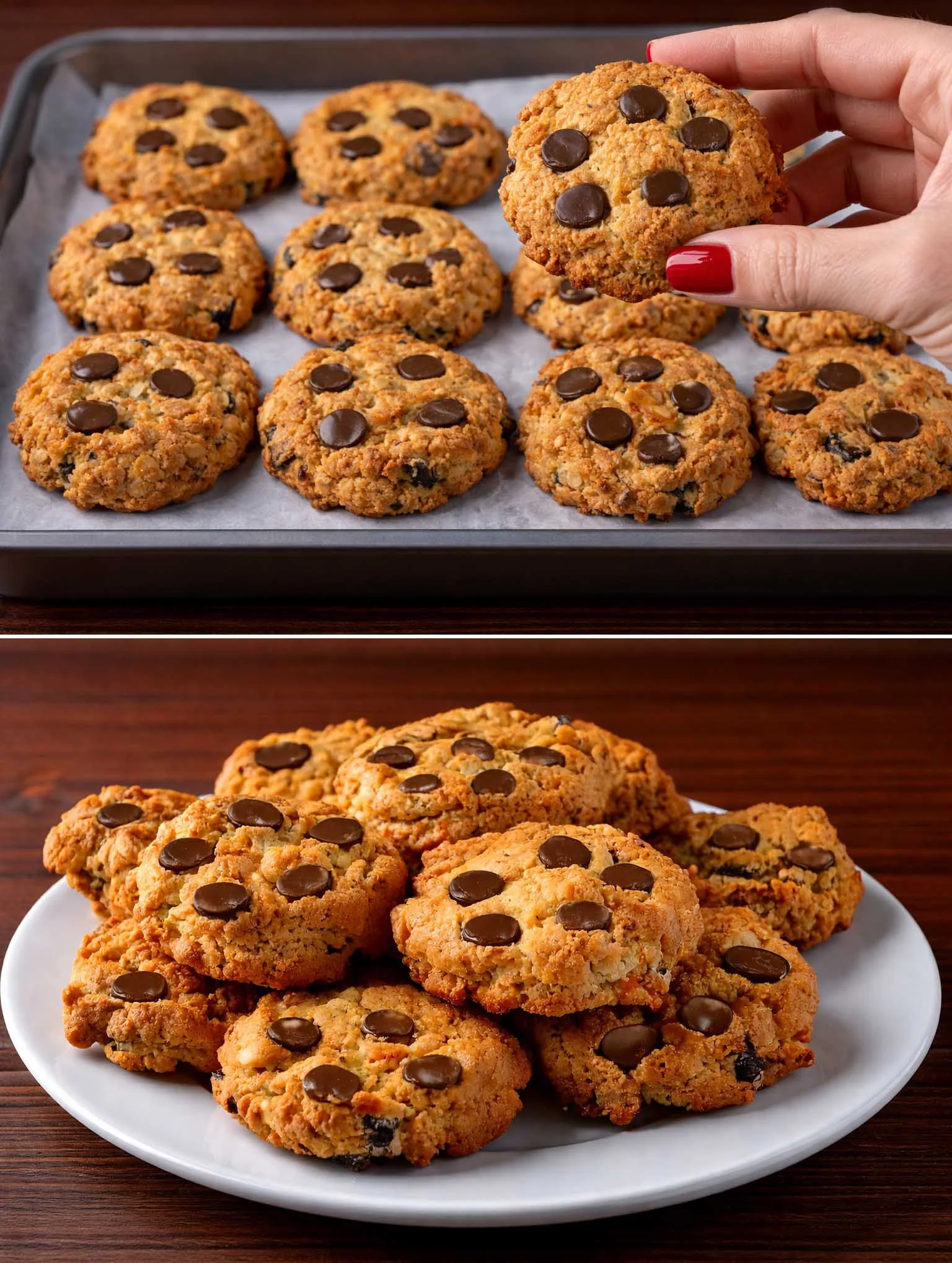 Biscotti di avena e frutta