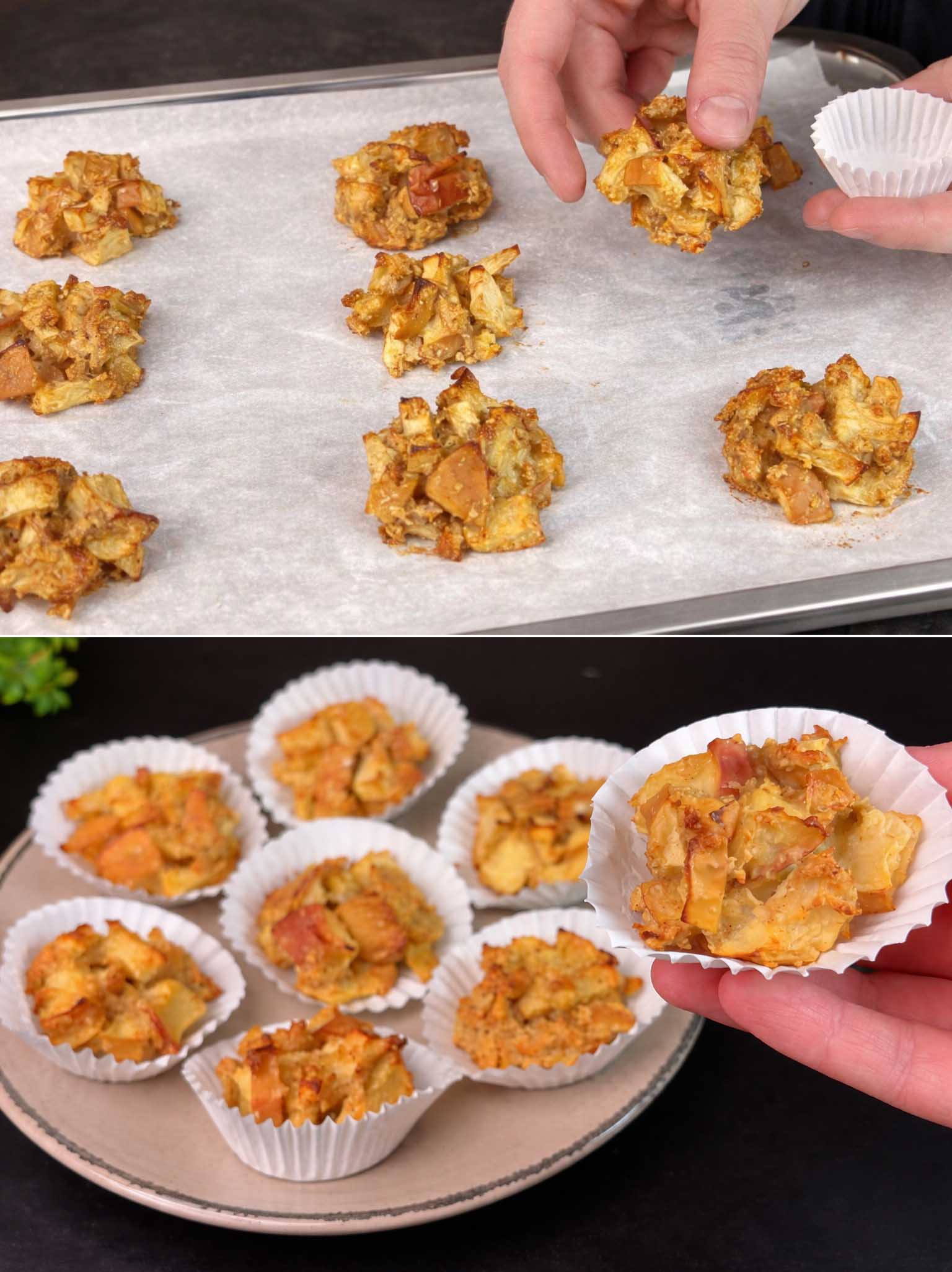 Biscotti di avena e mele