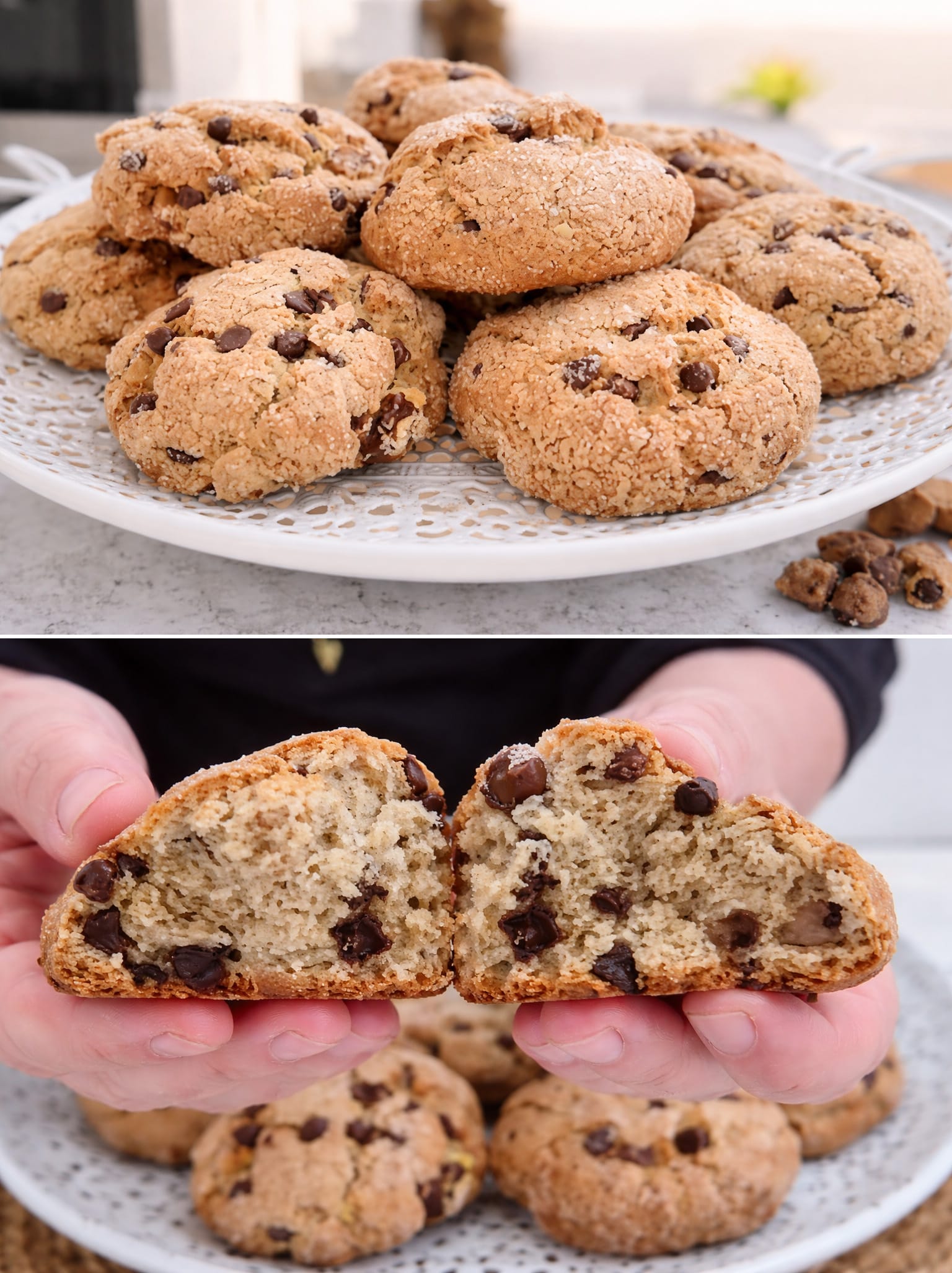 Biscotti noci e cioccolato