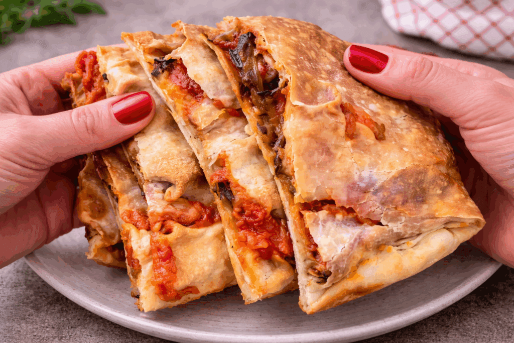A cena l’hanno divorata subito questa schiacciata alla parmigiana: sottile, croccante fuori e saporita, e pronta senza impazzire!