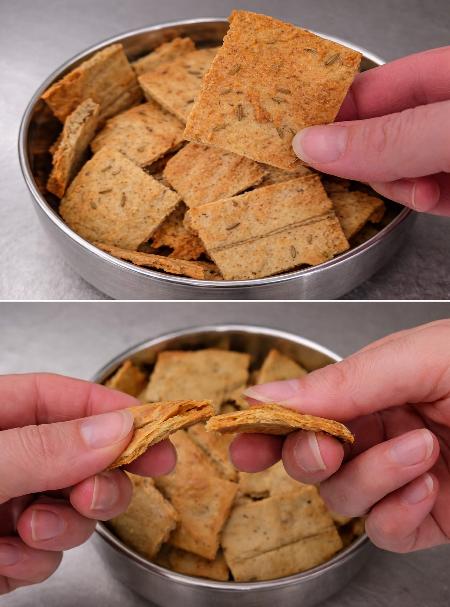 Crackers di lenticchie