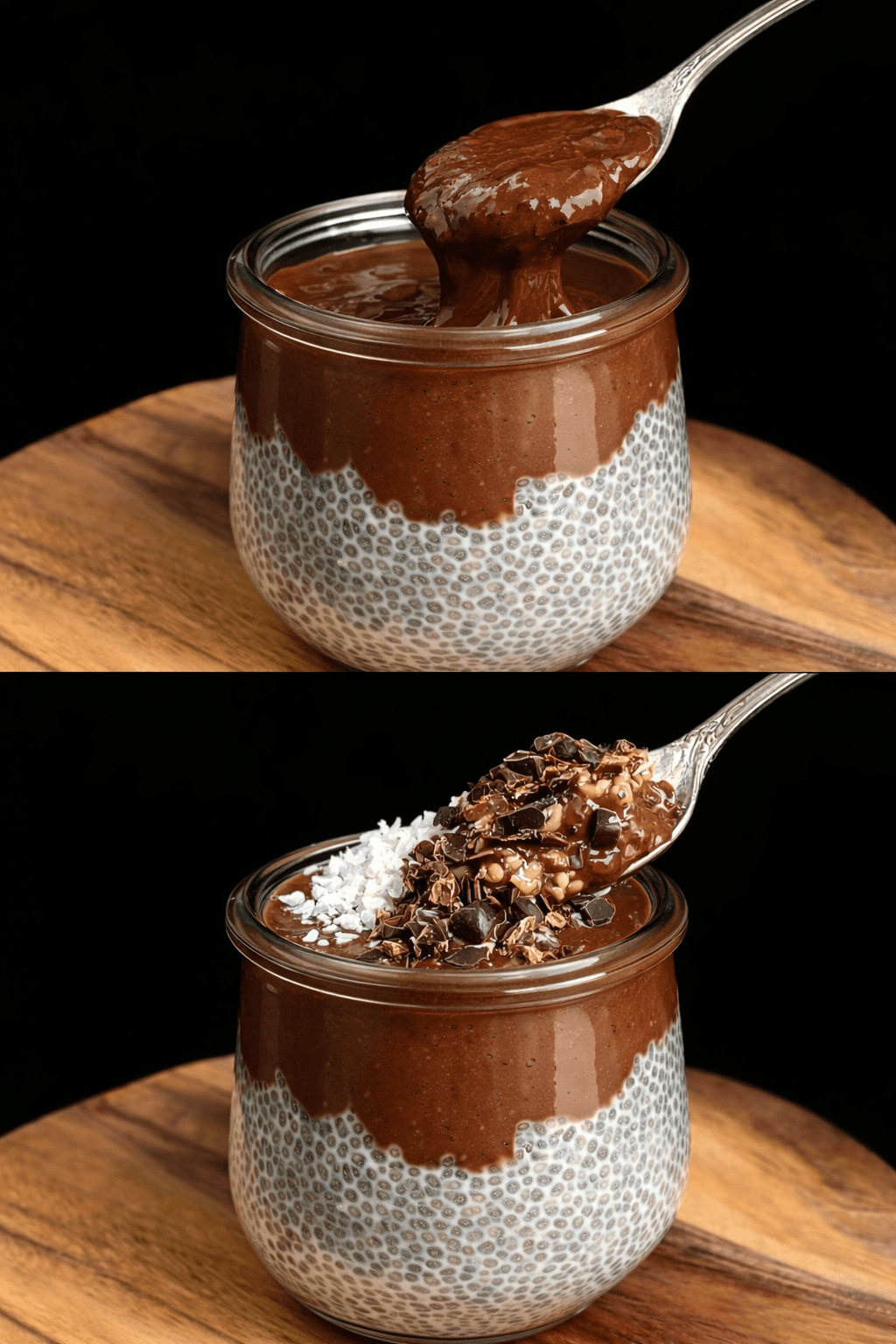Dessert cremoso chia e cioccolato