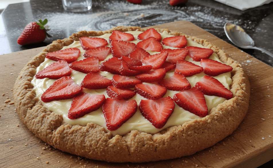 Crostata con fragole light