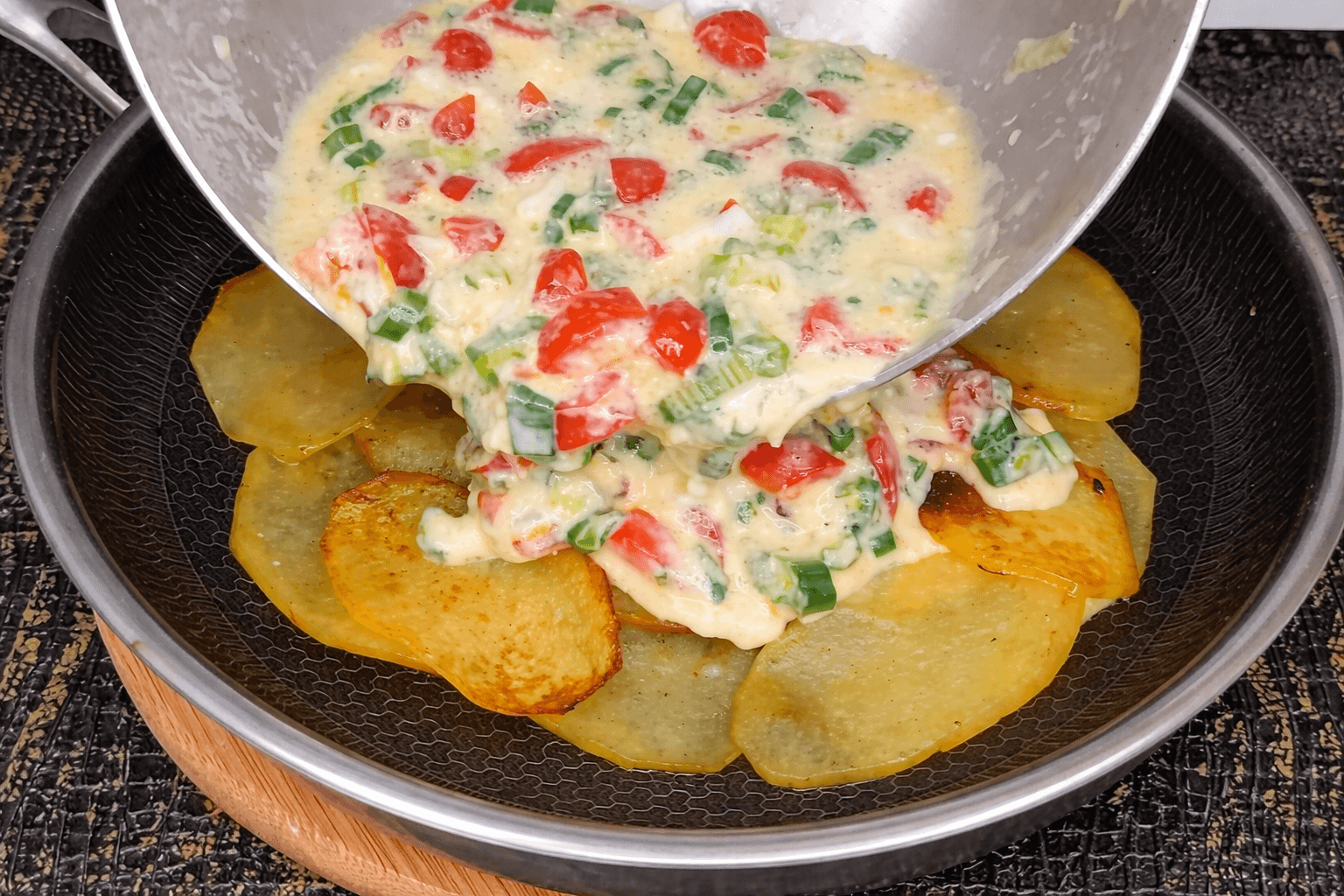 Frittata di patate e verdure