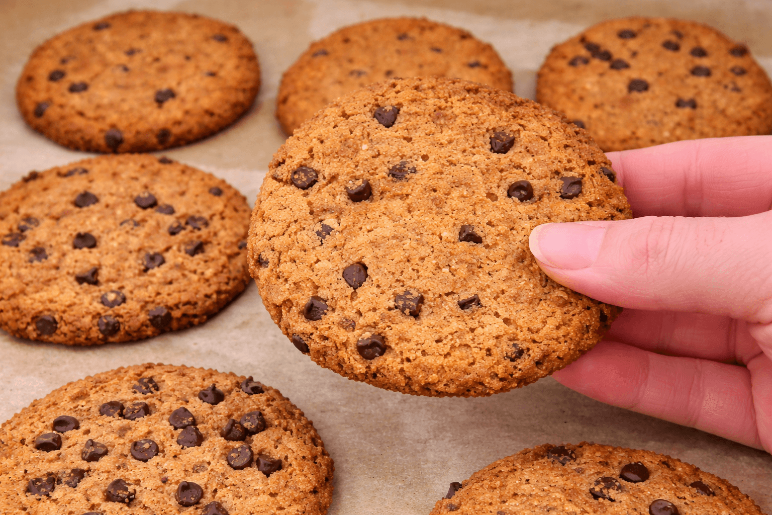Biscotti di ceci con cioccolato