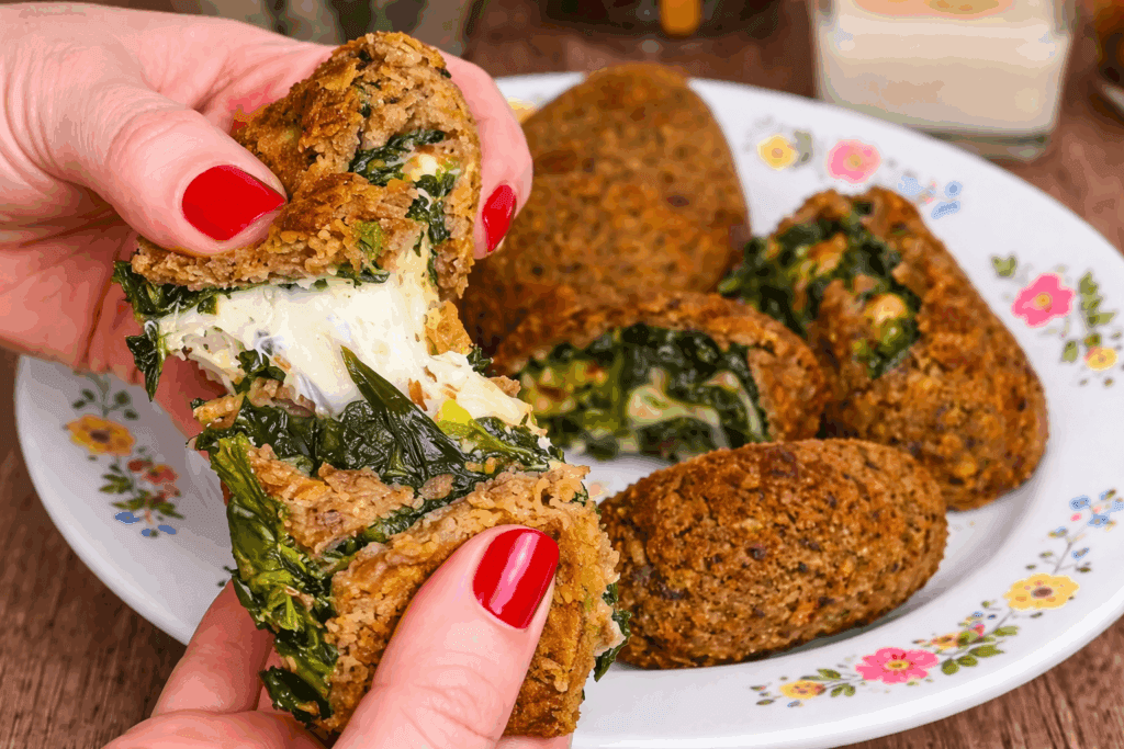 L’anno scorso cercavo un secondo vegetariano per Pasqua, e questo polpettone di lenticchie filante alla fine ha convinto tutti anche più del previsto!