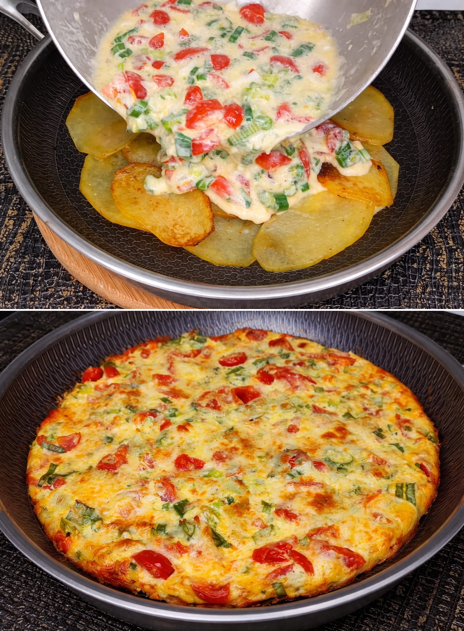 Frittata di patate e verdure