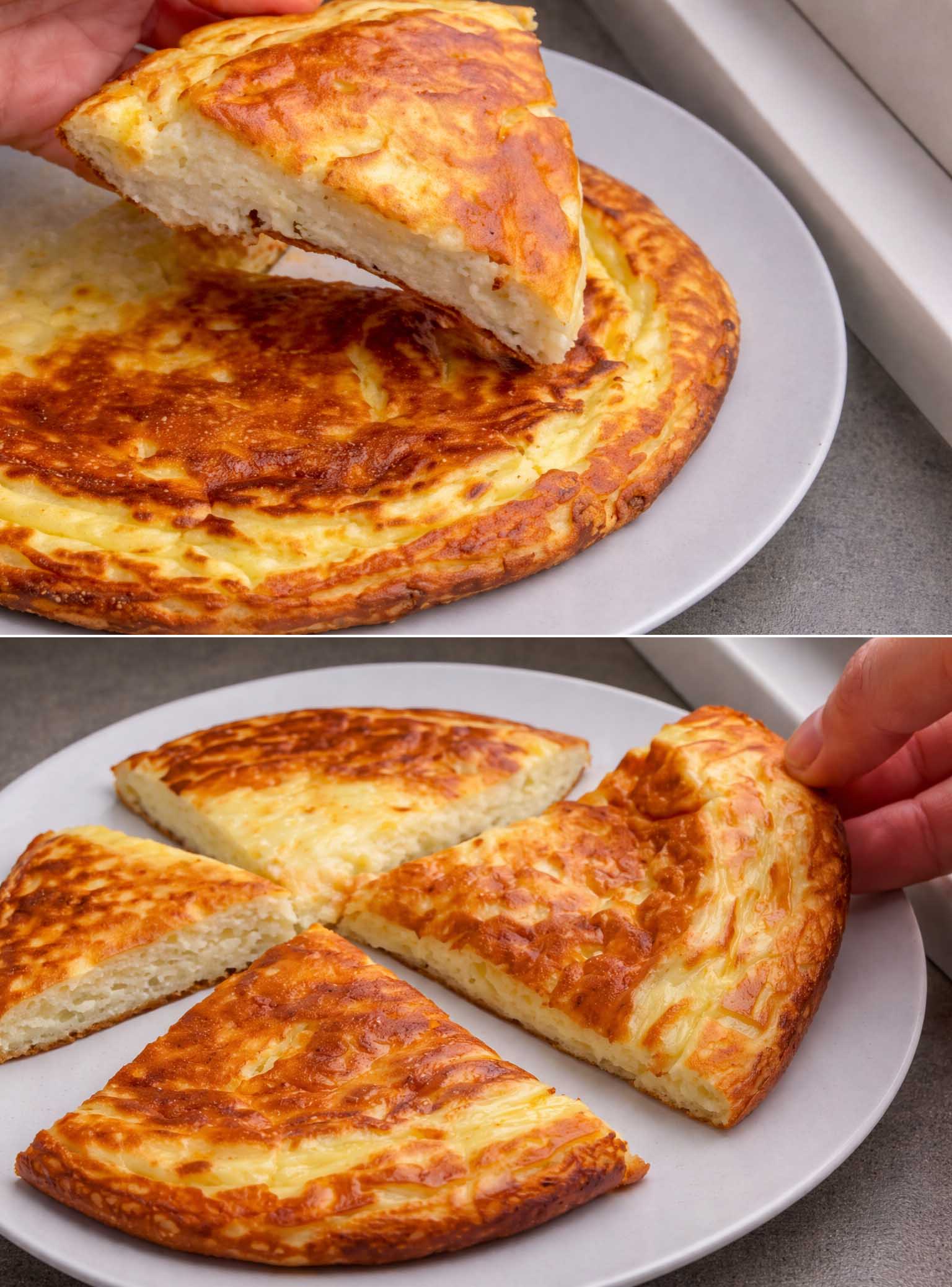 Frittella proteica con uova e formaggio