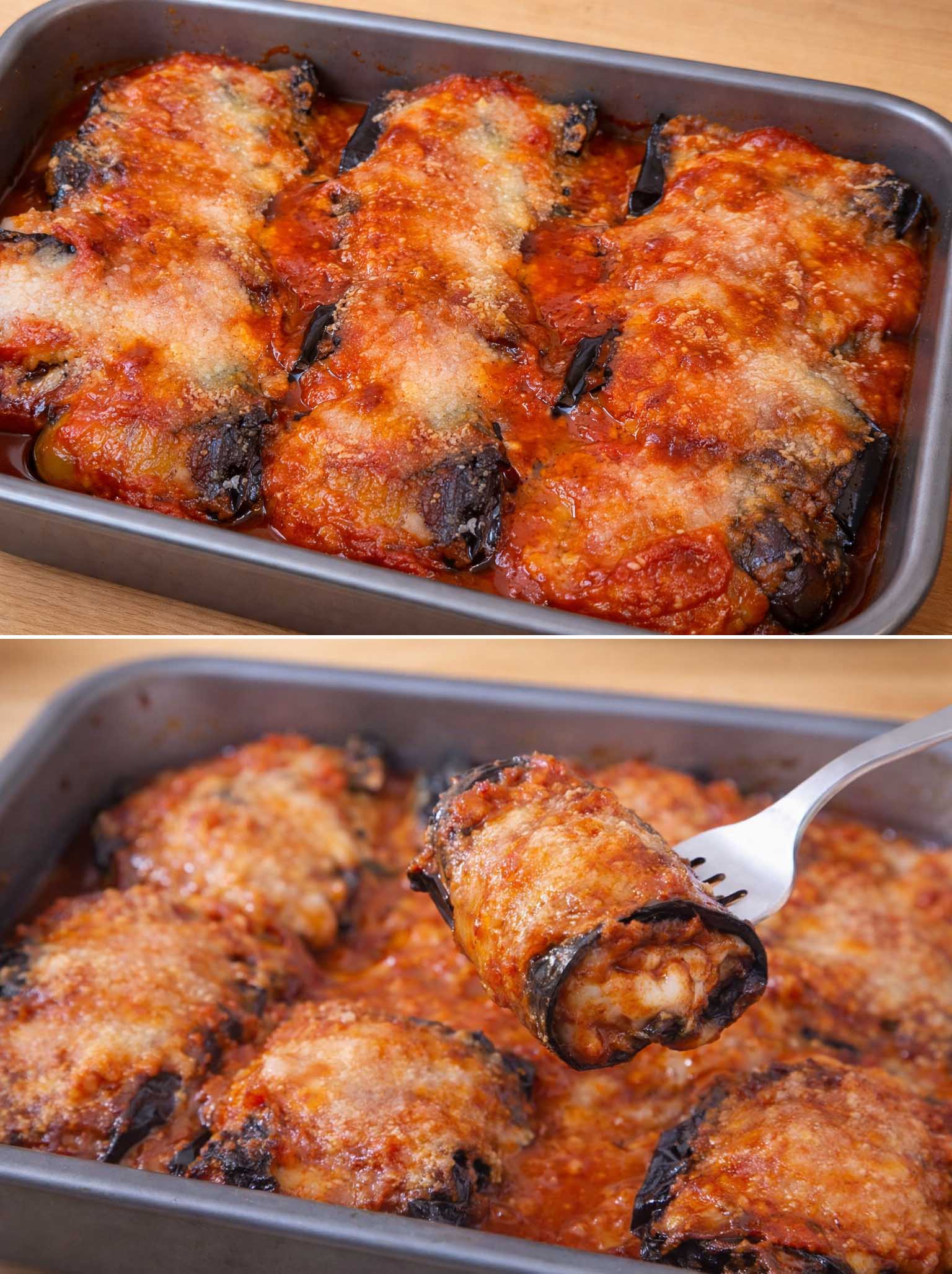 Involtini di melanzane ripieni