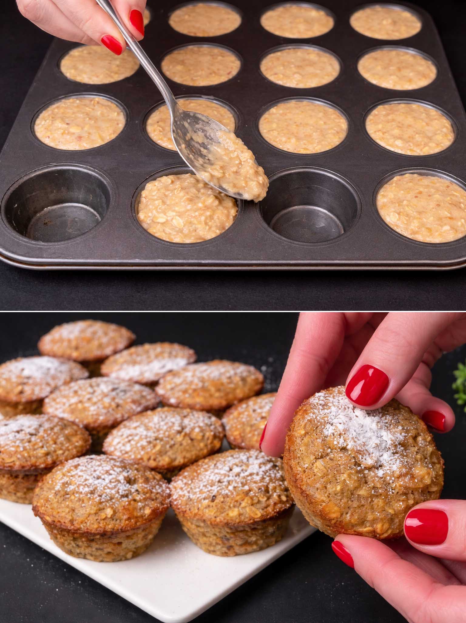 Muffin di avena e frutta