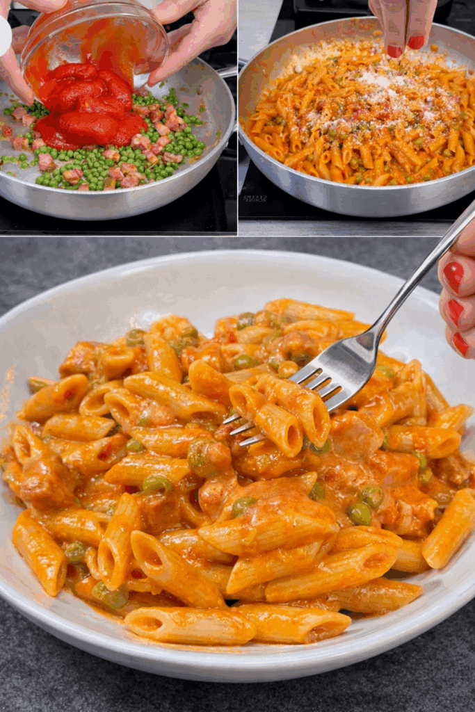 Altro che pasta panna e prosciutto: questa è la vera pasta delle 7 P della tradizione toscana cremosa, ricca di sapore e perfetta per un pranzo che mette tutti d’accordo!