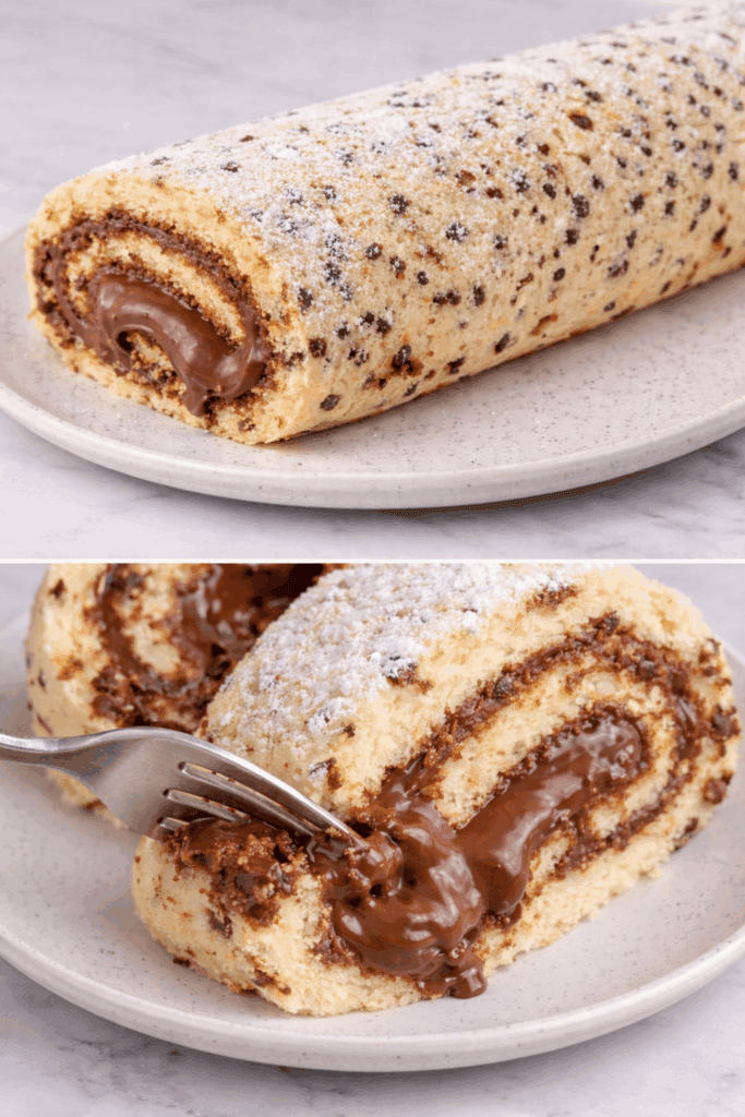 Goloso, morbido e con tanta crema di nocciole: questo rotolo cookie sparisce sempre in un attimo, morbido e super goloso!
