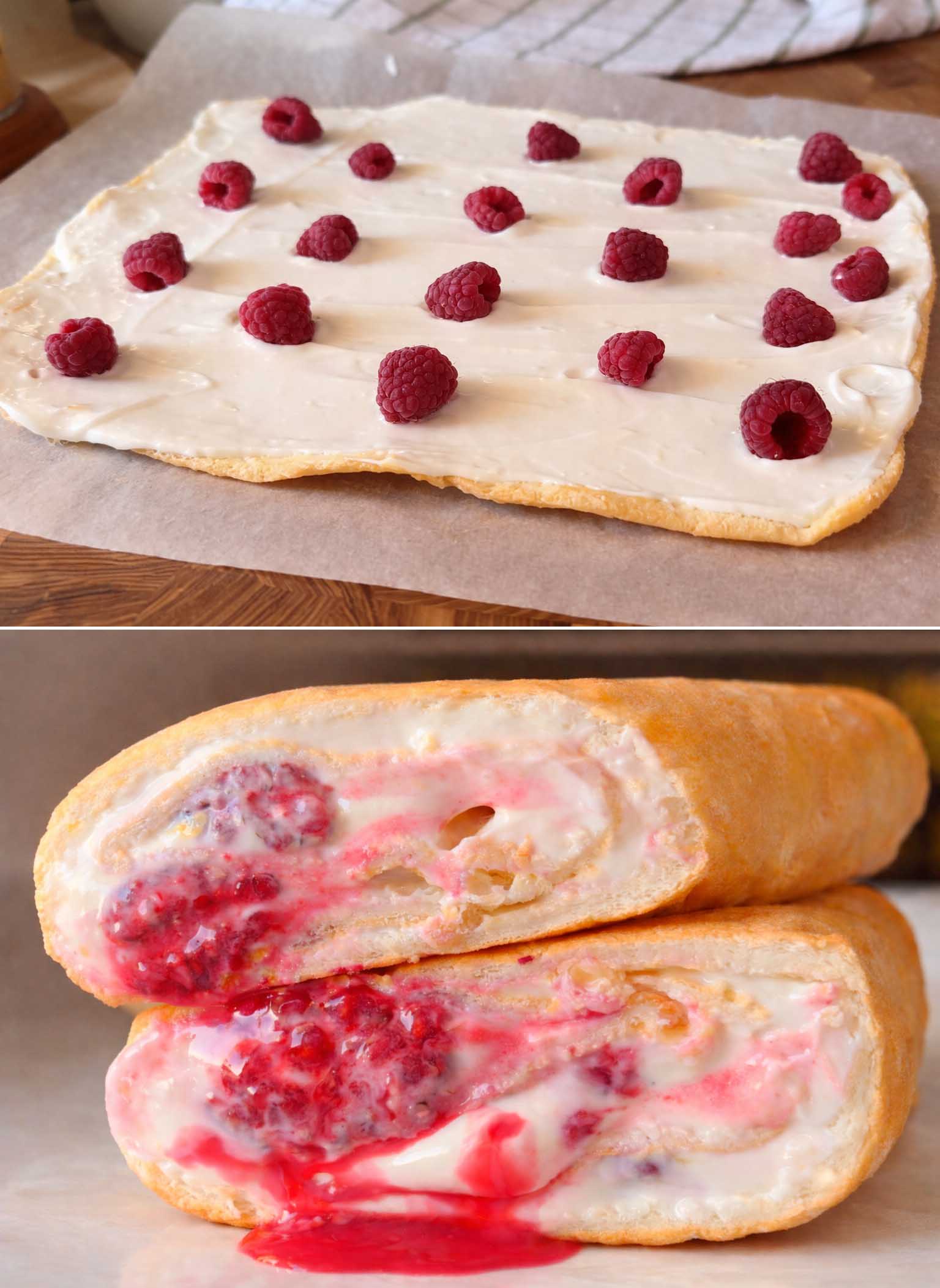 Rotolo dolce ai frutti di bosco