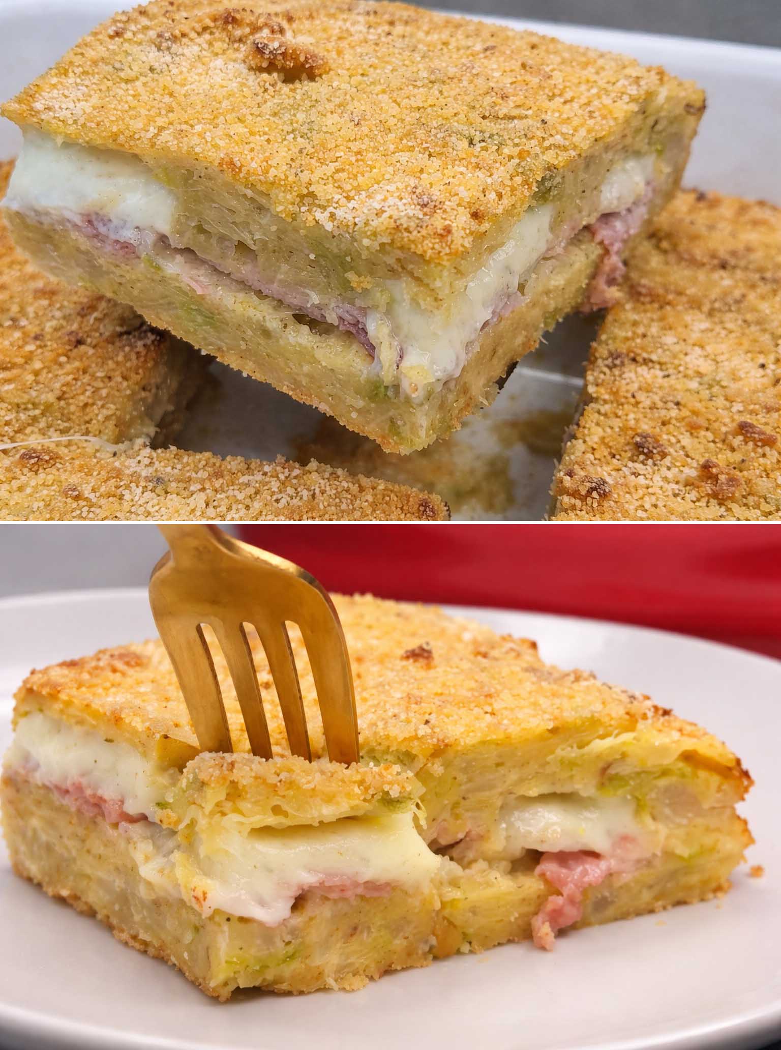 Sformato di cavolo e prosciutto