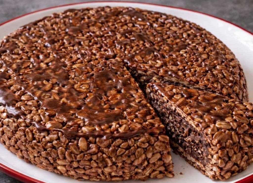 Torta ai cereali e cioccolato