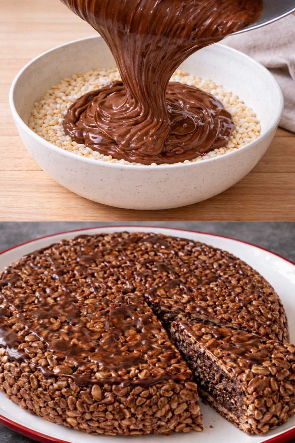 Torta ai cereali e cioccolato