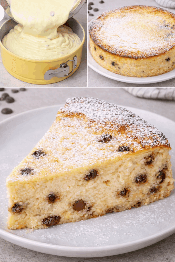 Mia suocera mi ha portato questa torta di ricotta e cioccolato, mi ha salvato la giornata: morbida, ricca e perfetta anche fredda di frigo!