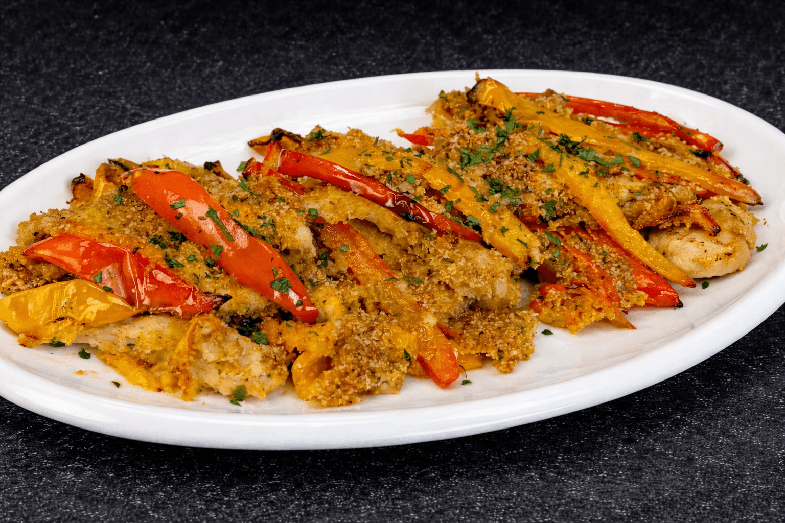 Straccetti di pollo e peperoni