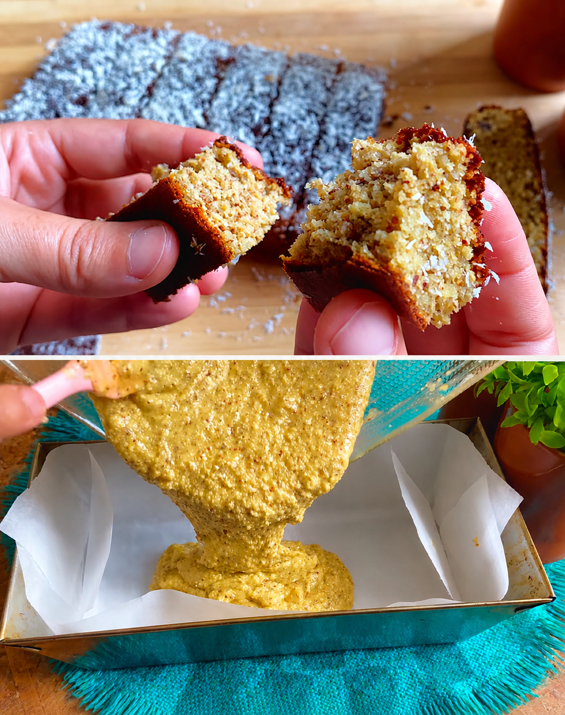 Plumcake keto mandorle e cocco