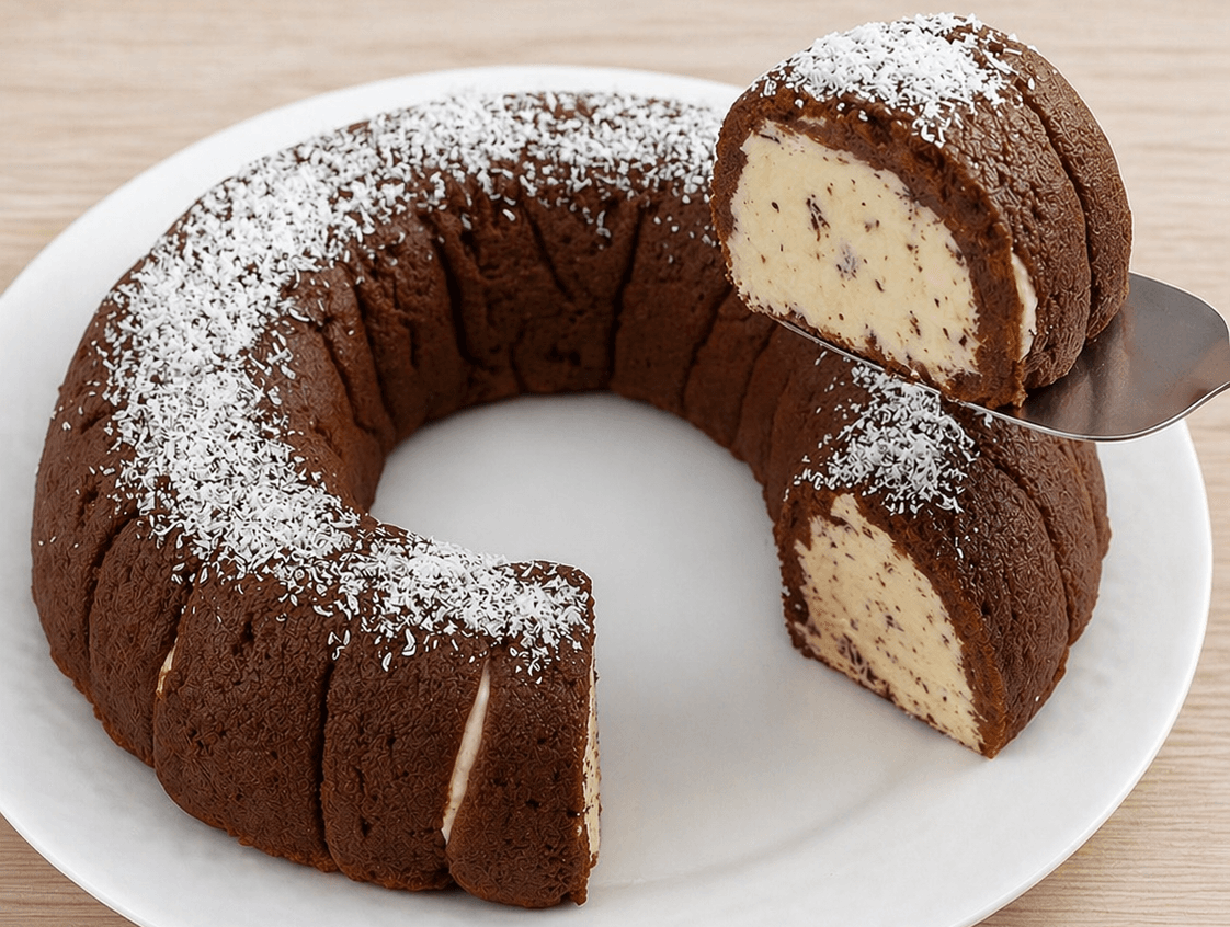 Torta pavesini, ricotta e cocco