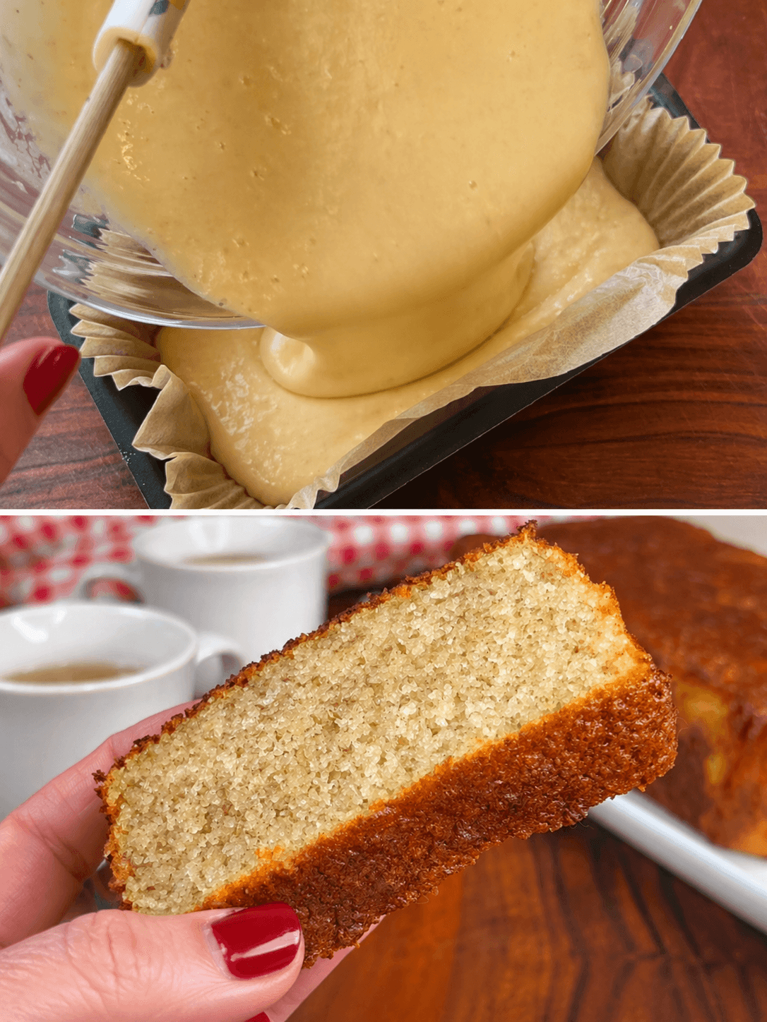 Torta di riso e banane