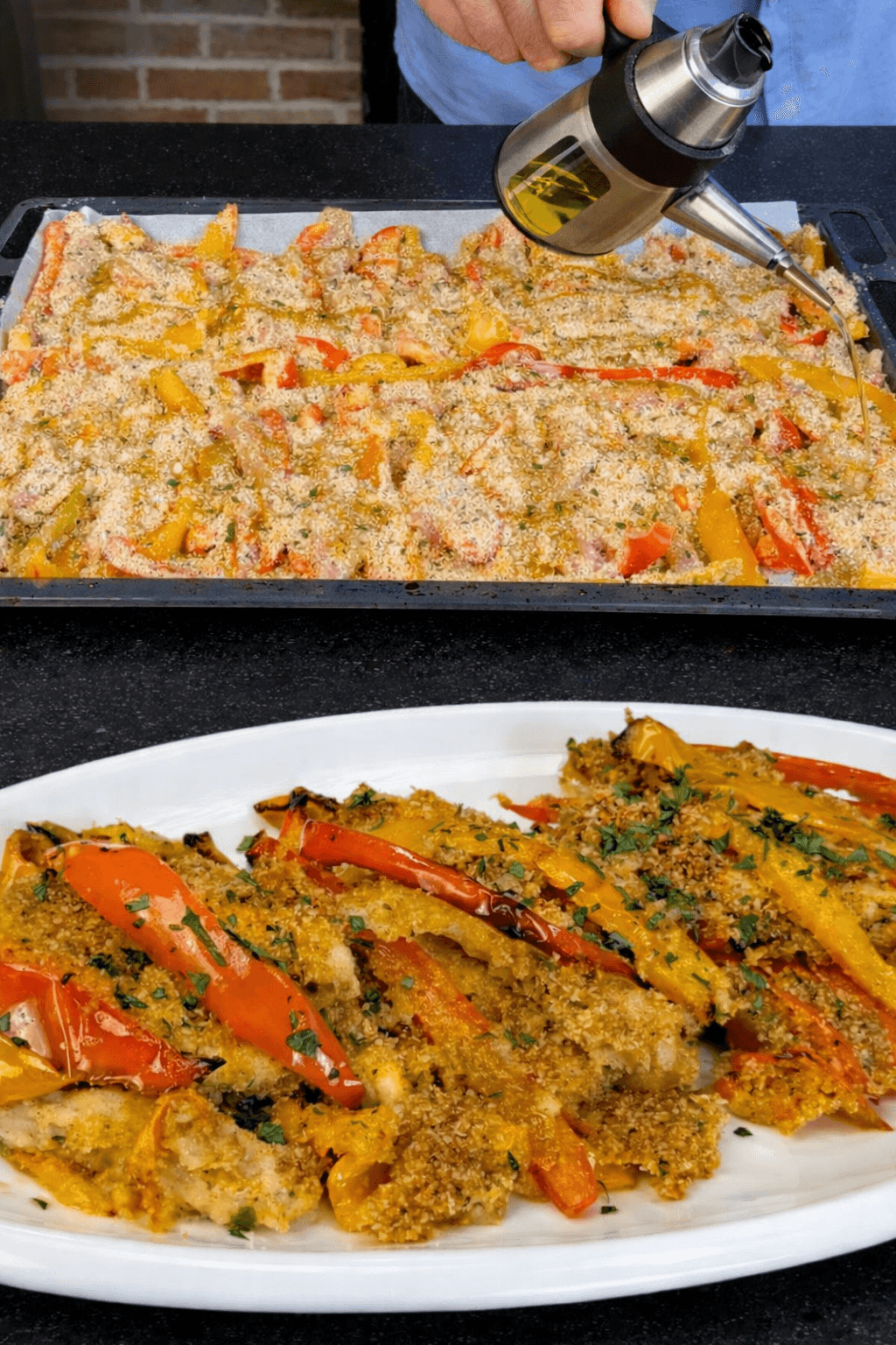 Straccetti di pollo e peperoni