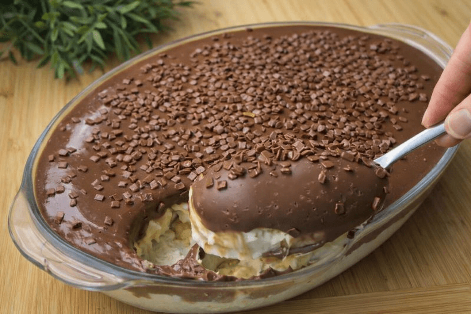 Dolce freddo con savoiardi, crema e cioccolato