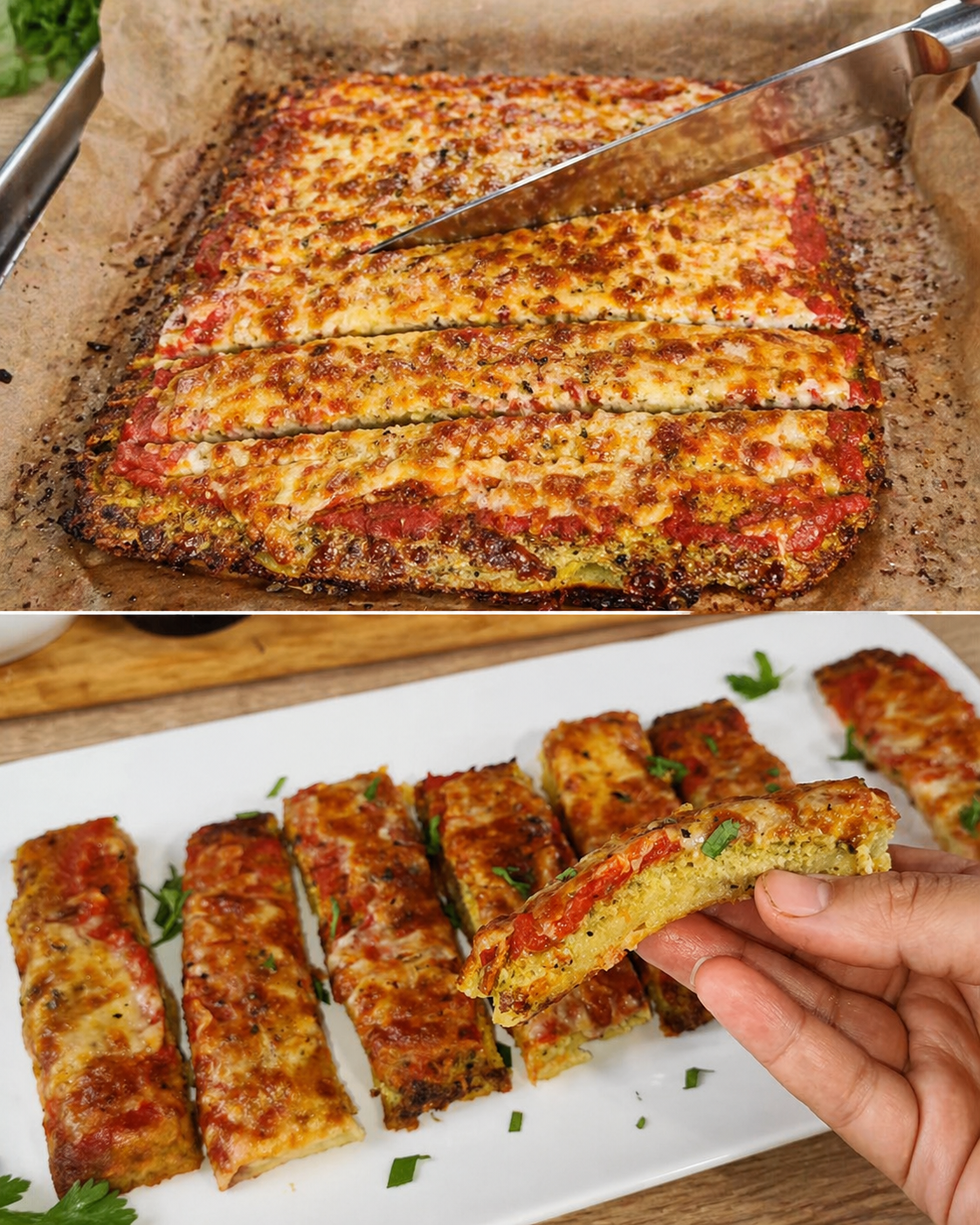 Pizza di broccoli e patate