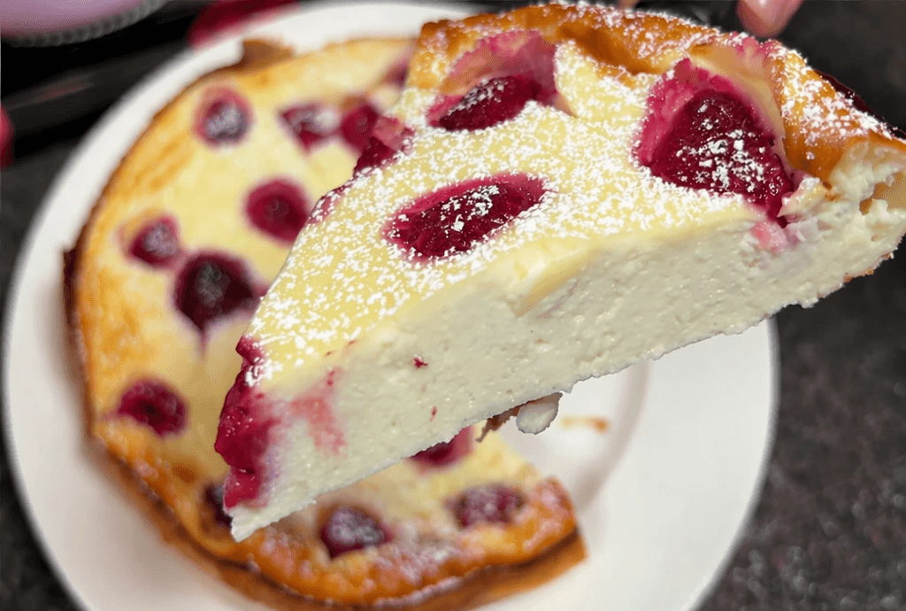 Torta al quark e lamponi