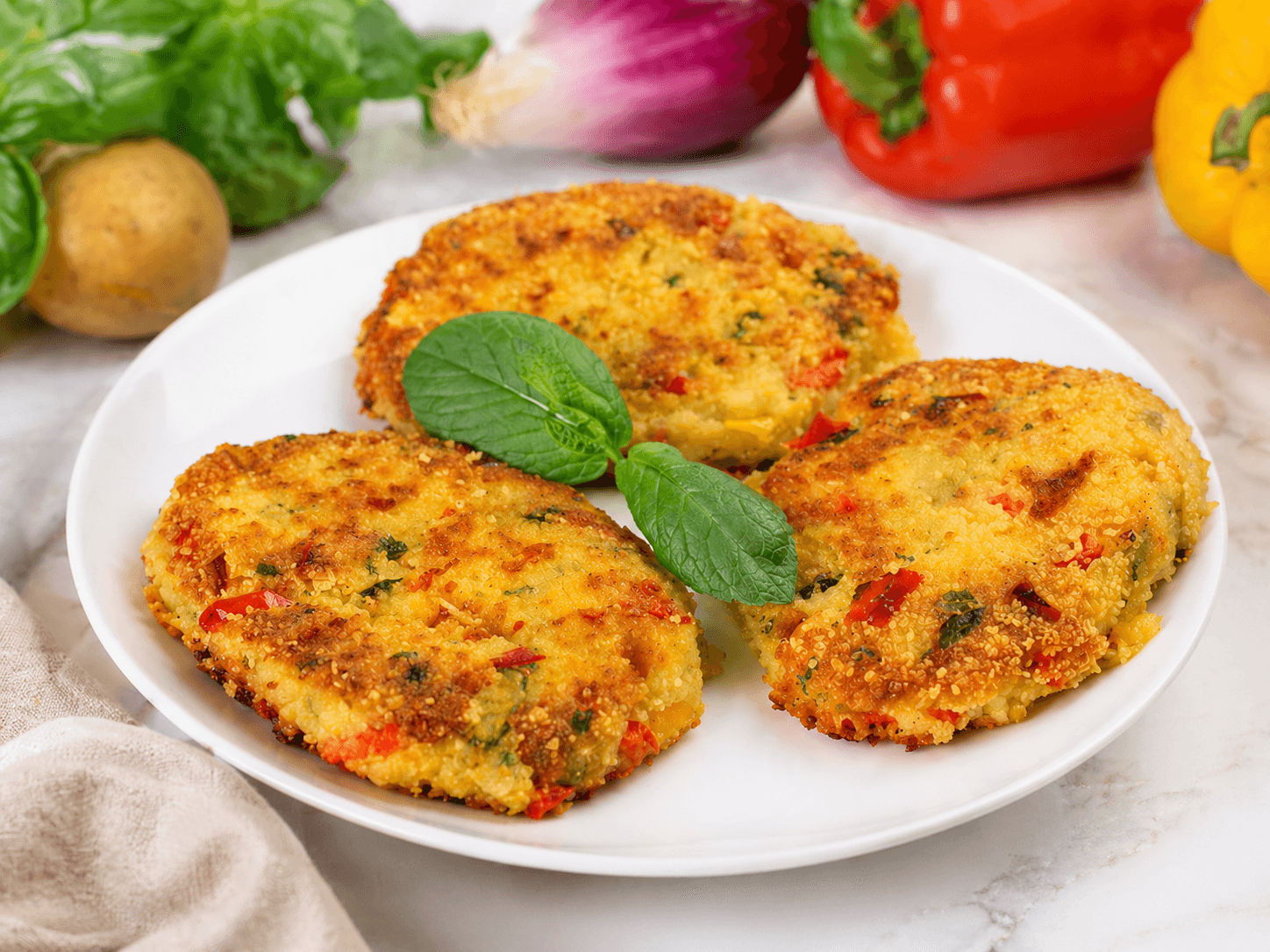 Cotoletta di patate e e verdure