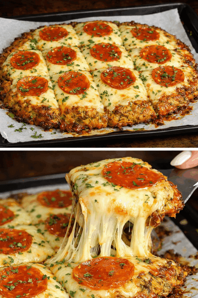 Questa è la mia pizza di broccoli senza farina, faccio il mio pieno di proteine della giornata e mi rimetto in linea dopo le feste!