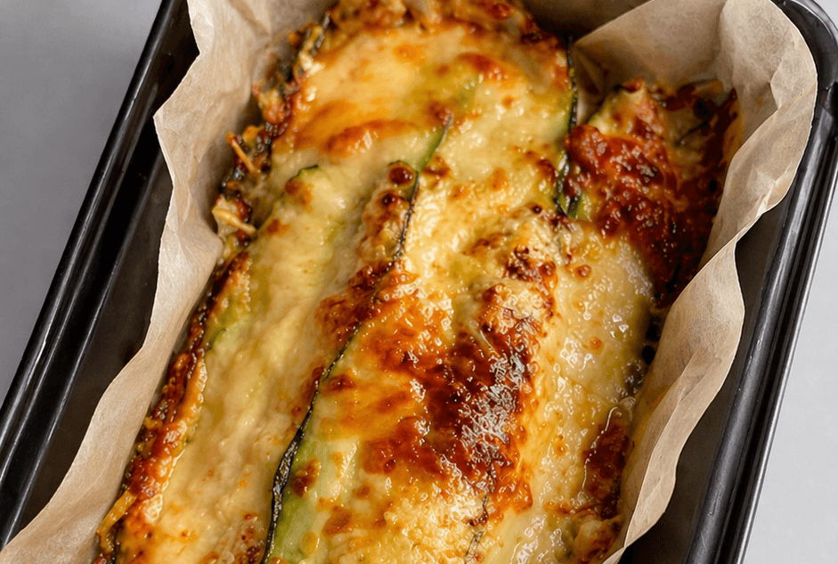 Sformato di zucchine con prosciutto e formaggio