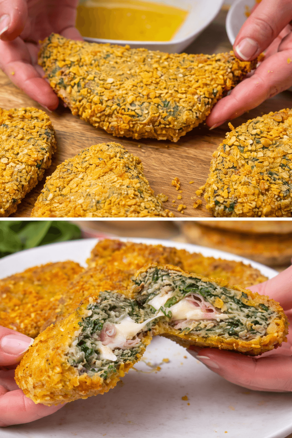 Panzerotti di carne e spinaci